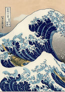 DecorBites™ Katsushika Hokusai Blue Waves Canvas Wall Art