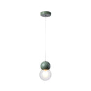 DecorBites™ Kids Bedside Pendulum Light - Gourd Shape, Milky Glass, Macaron Ceiling Pendant - Pink/Yellow/Blue