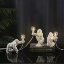 Decorbites king kong led desk lamp black resin living room light