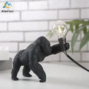 Decorbites king kong led desk lamp black resin living room light