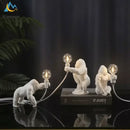 Decorbites king kong led desk lamp black resin living room light