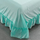 DecorBites™ Korean Princess Ruffles Embroidered Quilt Set