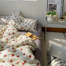 DecorBites™ Korean Style Heart Duvet Bedding Set - Twin to Queen Sizes