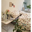 DecorBites™ Korean Style Heart Duvet Bedding Set - Twin to Queen Sizes