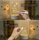 DecorBites™ Lamps for Desk Decoration USB DC5V Note/ Message Board With Pen Table Lamp Luminaria De Mesa Indoor Bedside Night Light