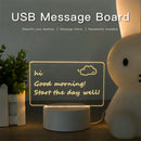 DecorBites™ Lamps for Desk Decoration USB DC5V Note/ Message Board With Pen Table Lamp Luminaria De Mesa Indoor Bedside Night Light