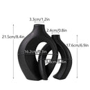 DecorBites™ Large 21cm CAPIRON Ceramic Vase Home Decor