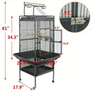 DecorBites™ Large 61" Bird Cage - Non-Toxic Steel, Easy Assembly
