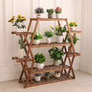DecorBites™ Large Wood Flower Rack Plant Stand