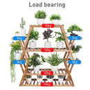 DecorBites™ Large Wood Flower Rack Plant Stand