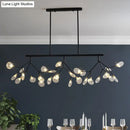 DecorBites™ Leaf-Shaped Metal Island Chandelier with 27 Contemporary Lights for Bedroom