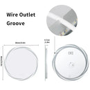 DecorBites™ LED Backlit Round Bathroom Vanity Mirror