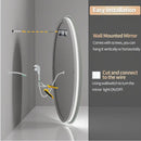 DecorBites™ LED Backlit Round Bathroom Vanity Mirror