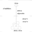 DecorBites™ LED Bubble Ball Chandelier for Home Dining