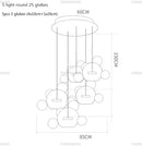 DecorBites™ LED Bubble Chandelier for Home Lighting