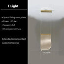 Modern gold sculptural led ceiling chandelier living room light