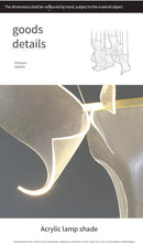 Modern gold sculptural led ceiling chandelier living room light