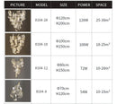 Modern gold sculptural led ceiling chandelier living room light
