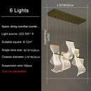 Modern gold sculptural led ceiling chandelier living room light