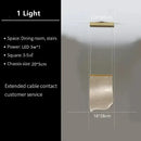 Modern gold sculptural led ceiling chandelier living room light