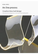 Modern gold sculptural led ceiling chandelier living room light