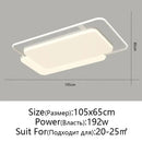 Modern white rectangular led ceiling lights for bedroom