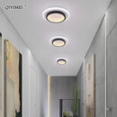 Modern black square led ceiling lights bedroom warm minimalist design