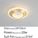 Modern black square led ceiling lights bedroom warm minimalist design