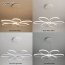 Modern gold flower led ceiling lights for living room