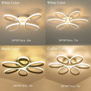 Modern gold flower led ceiling lights for living room