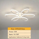 Modern gold flower led ceiling lights for living room
