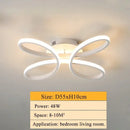 Modern gold flower led ceiling lights for living room