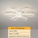 Modern gold flower led ceiling lights for living room