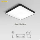 Modern black & white ultra-thin led ceiling lights for living room