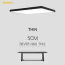 Modern black & white ultra-thin led ceiling lights for living room