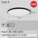 Modern white circular led ceiling lights bedroom sleek design