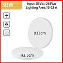 Modern white circular led ceiling lights bedroom sleek design