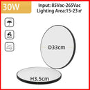 Modern white circular led ceiling lights bedroom sleek design