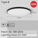 Modern white circular led ceiling lights bedroom sleek design