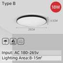 Modern white circular led ceiling lights bedroom sleek design