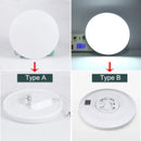 Modern white circular led ceiling lights bedroom sleek design