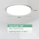 Modern white circular led ceiling lights bedroom sleek design