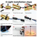 DecorBites™ LED Ceiling Lights Industrial Iron Black Golden Nordic Minimalist Décor
