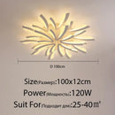 Modern floral black & cream led ceiling lights living room lamp