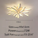 Modern floral black & cream led ceiling lights living room lamp