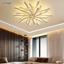 Modern floral black & cream led ceiling lights living room lamp