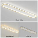 Modern black rectangular led ceiling lights for corridor warm white