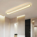 Modern black rectangular led ceiling lights for corridor warm white