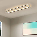 Modern black rectangular led ceiling lights for corridor warm white