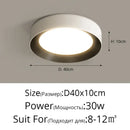 Modern white ribbed led ceiling lights for bedroom